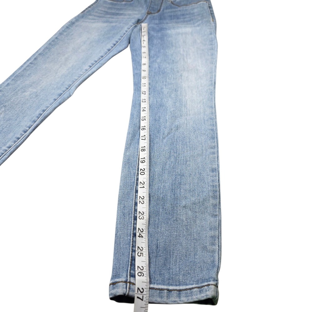 Tribal Jeans Audrey Mid Rise Ankle Jeggings Light Wash Pull On Jeans Size 0 - Picture 7 of 9